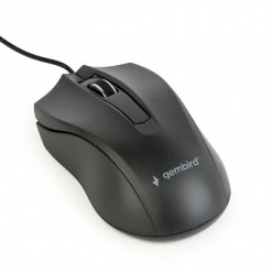 Gembird MUS-3B-01, Optical Mouse, 1000dpi, USB, 1.35m cable, Black